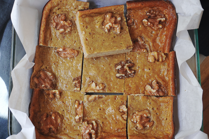 APPLE AND WALNUT PROTEIN SQUARES