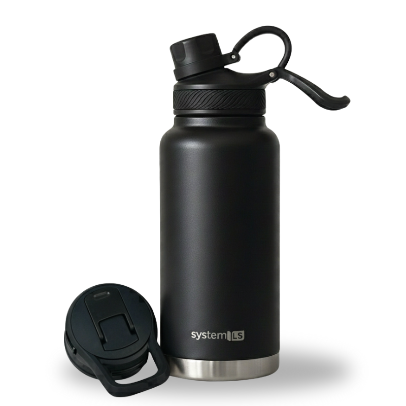 SystemLS Smart 2-in-1 Stainless Steel Drink Bottle