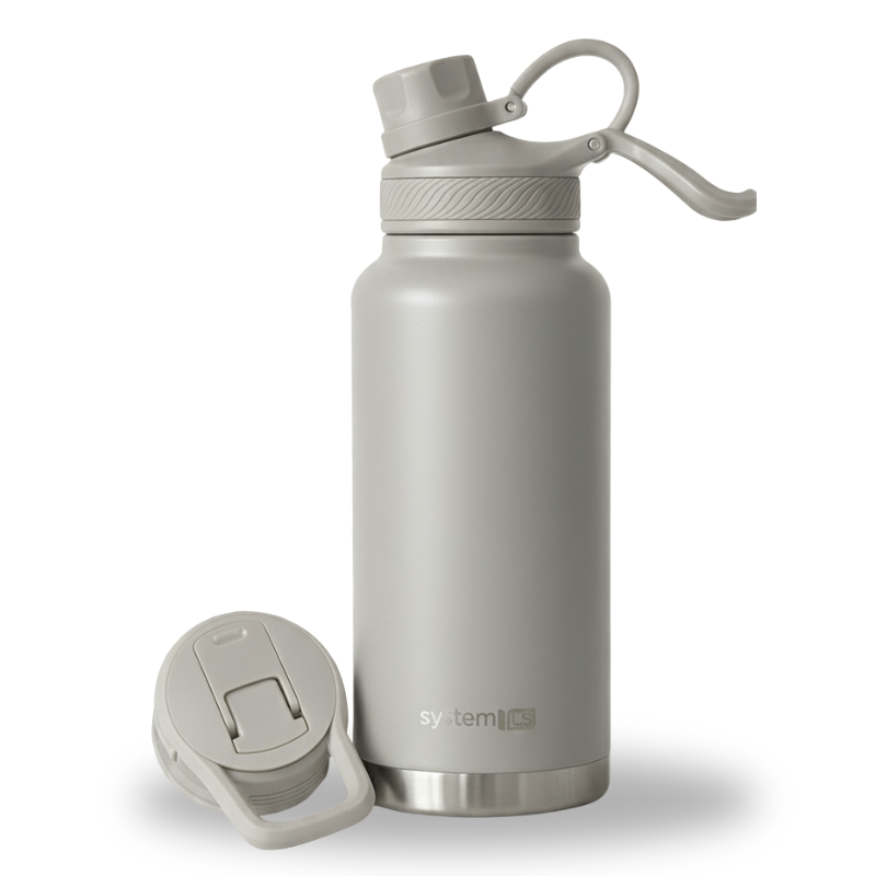 SystemLS Smart 2-in-1 Stainless Steel Drink Bottle