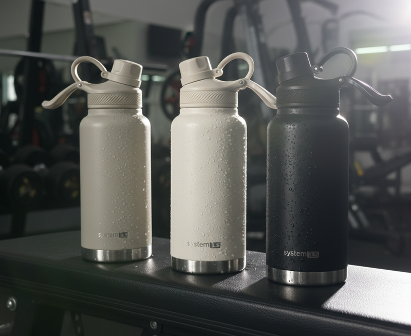 SystemLS Smart 2-in-1 Stainless Steel Drink Bottle